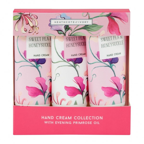 SWEET PEA & HONEYSUCKLE, Hand Cream Collection 3x30ml